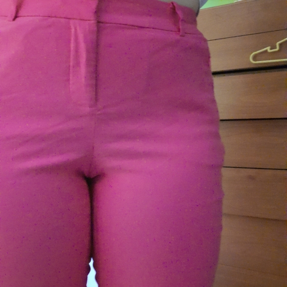 Pink Stretchy High Waisted Lane Bryant Pants - Picture 3 of 7